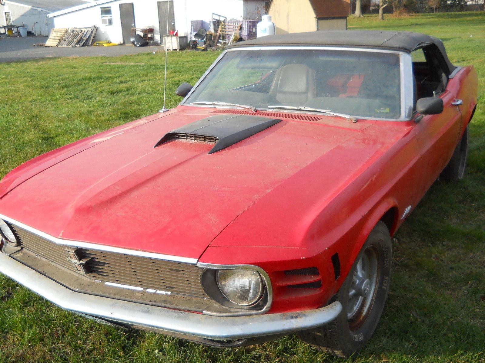 1970 FORD Mustang Original 302 V8 Convertible Restoration Project CAR