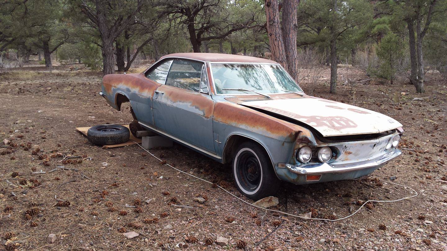 No engine 1968 Chevrolet Corvair Monza project for sale