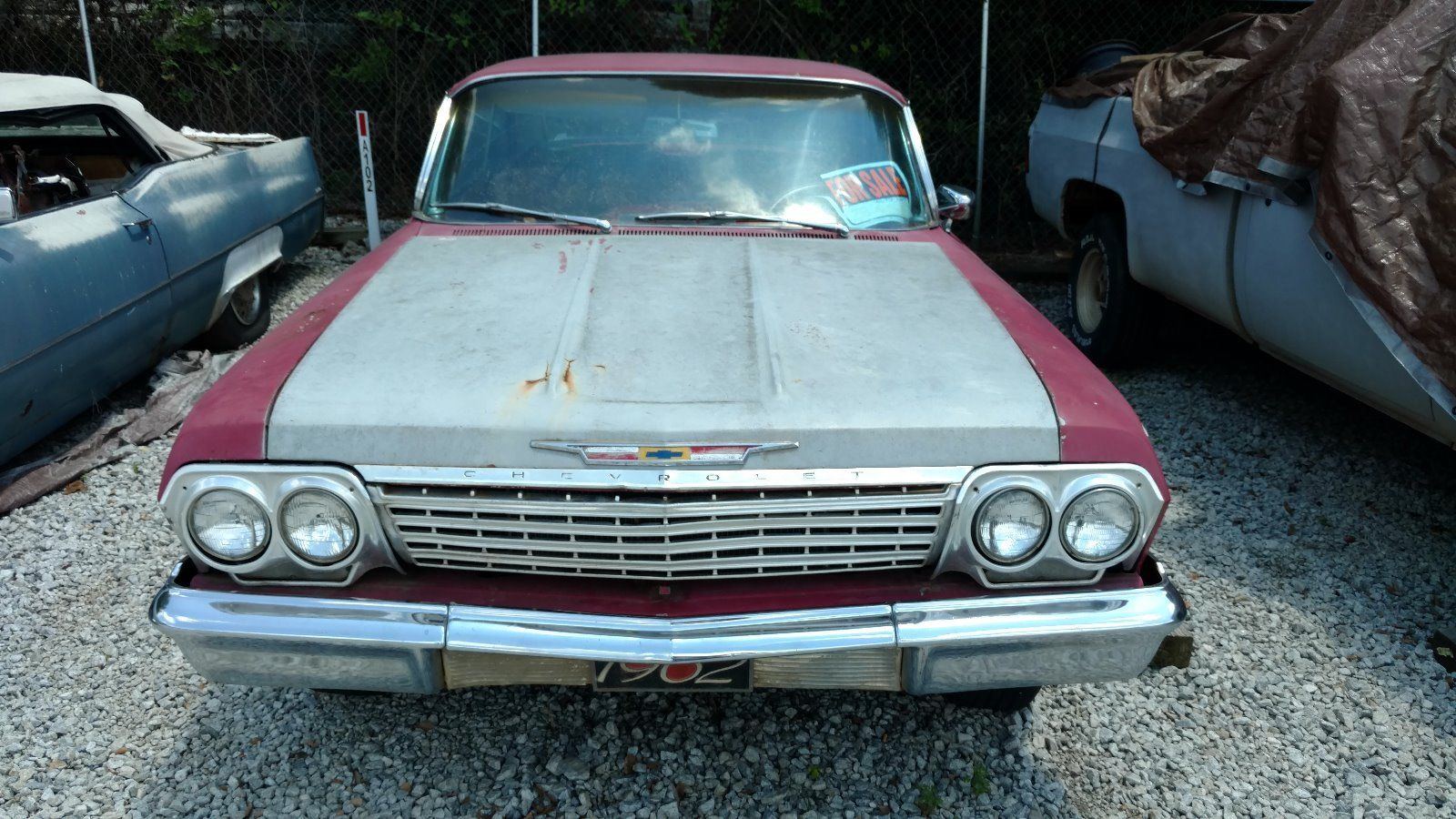 Decent Body 1962 Chevrolet Impala Project For Sale