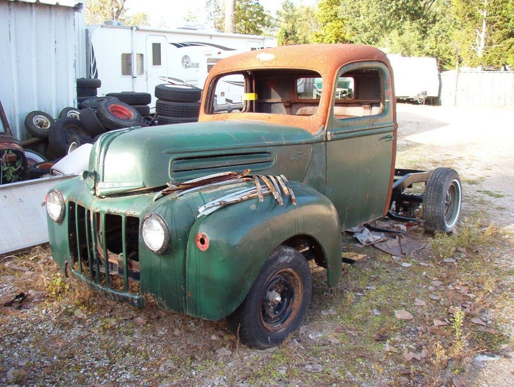 1947 Ford Pickup Project with Camaro subframe