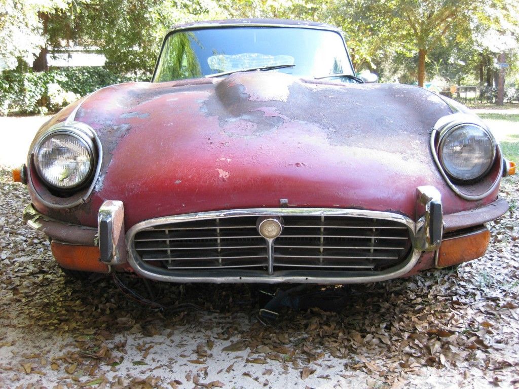 1972 Jaguar E type XKE V12 BARN FIND Project Parts Car