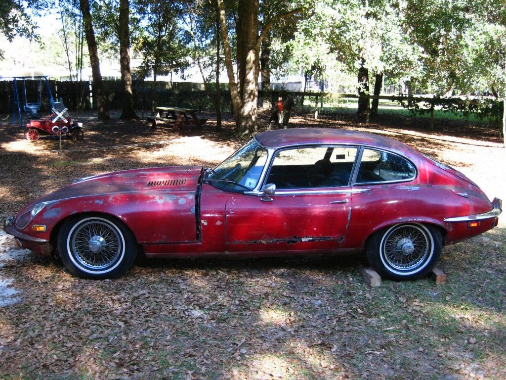 1972 Jaguar E type XKE V12 BARN FIND Project Parts Car