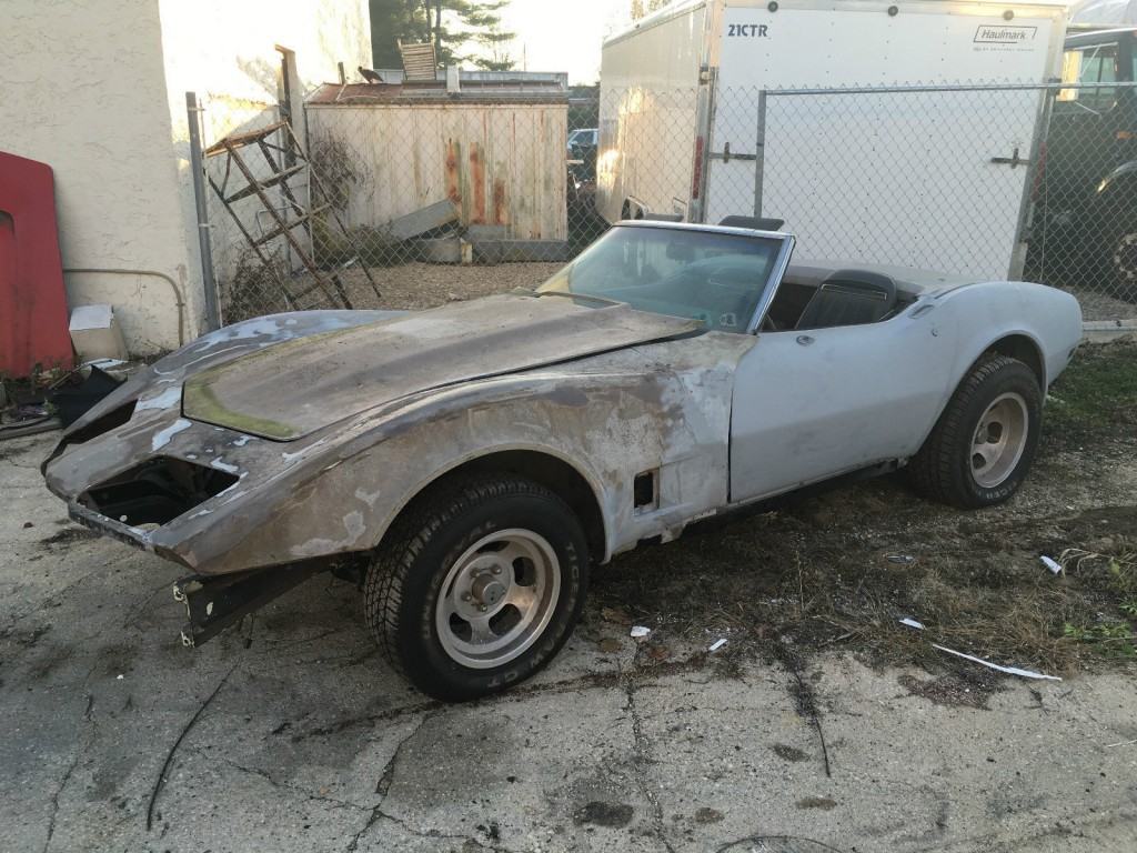 1975 Corvette Convertible Numbers Matching Frame Off Started Project Great PRICE