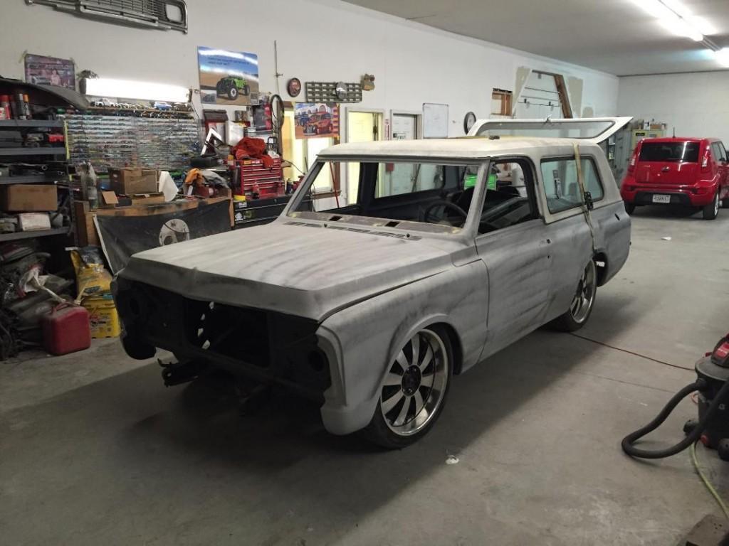 1970 Chevy K5 Blazer roller on shortened C10 chassis