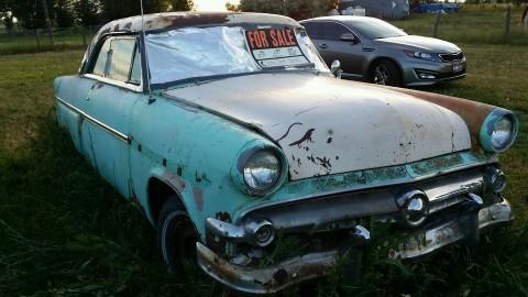 1954 Ford Victoria Hard Top Project Car Original 239 V8 w/ Automatic for sale