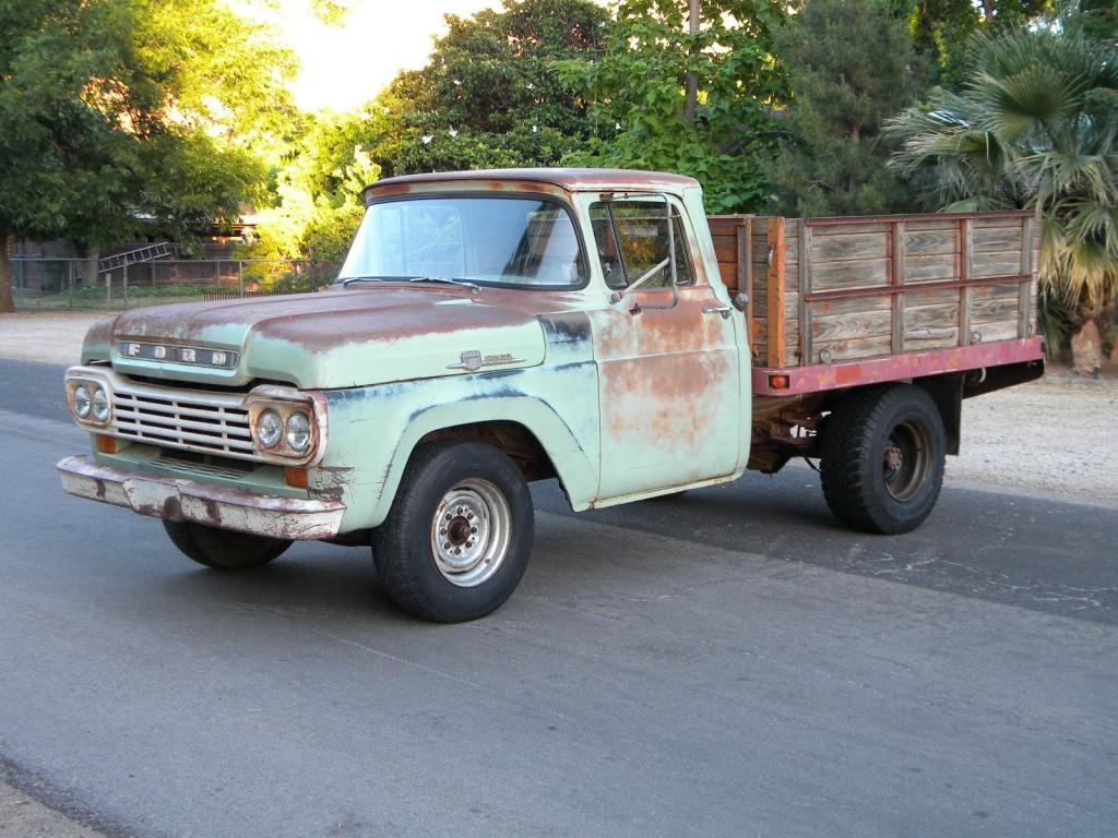 1959 Ford F 250 Stake Bed Ranch Truck