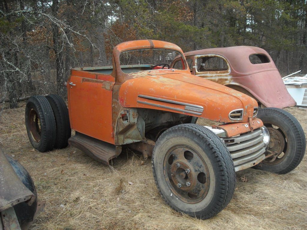 Modified 1948 Ford F 100 hot rat rod project