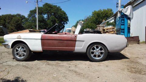 No drivetrain 1965 Ford Mustang CONVERTIBLE project for sale