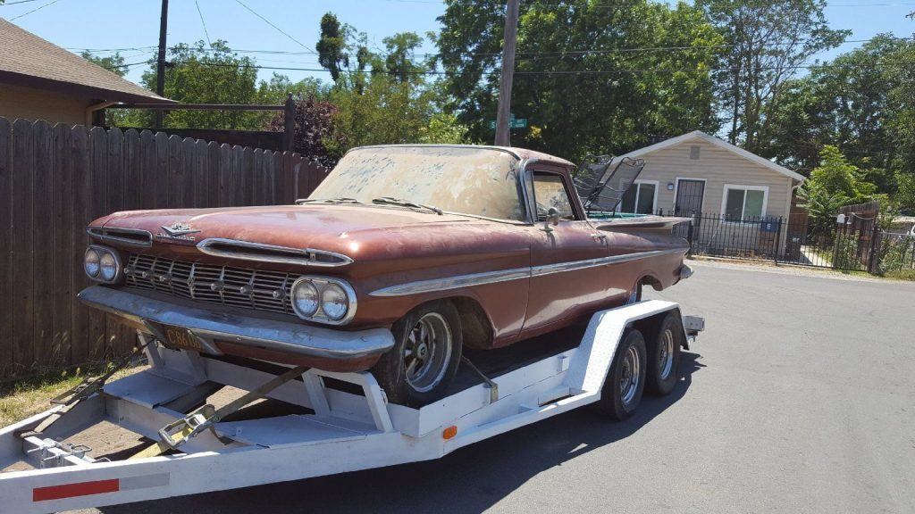 Parked for 20 yrs 1959 Chevrolet El Camino project