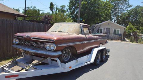 Parked for 20 yrs 1959 Chevrolet El Camino project for sale