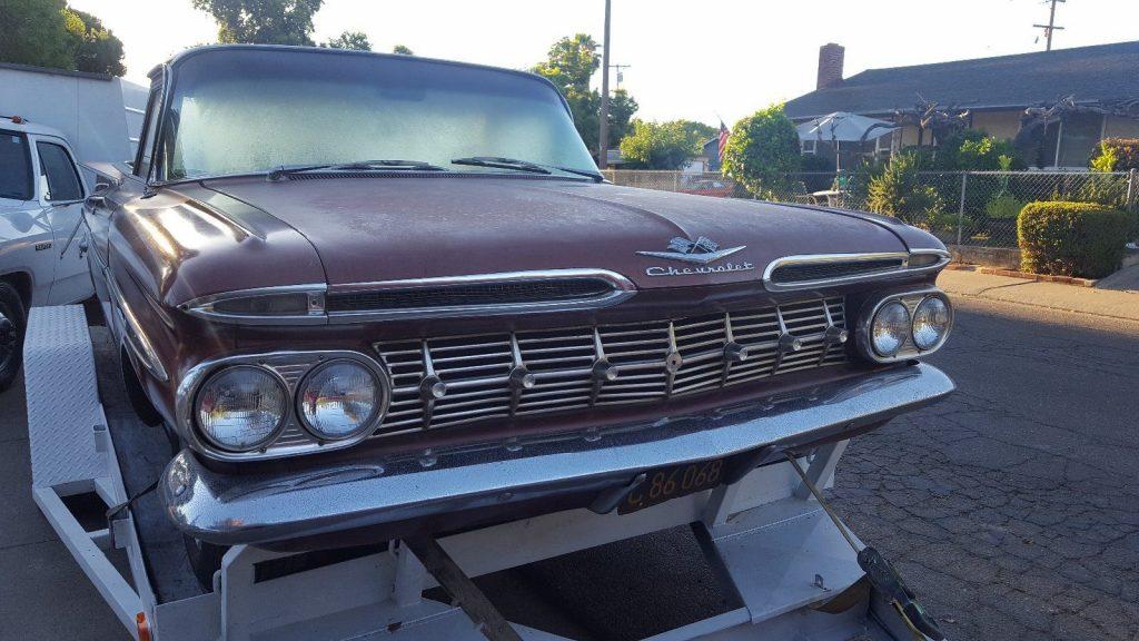 Parked for 20 yrs 1959 Chevrolet El Camino project