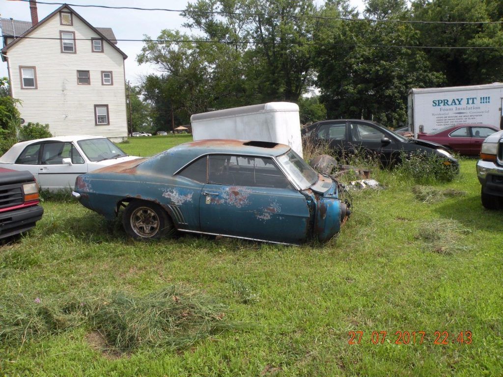 Half of car missing 1969 Chevrolet Camaro project