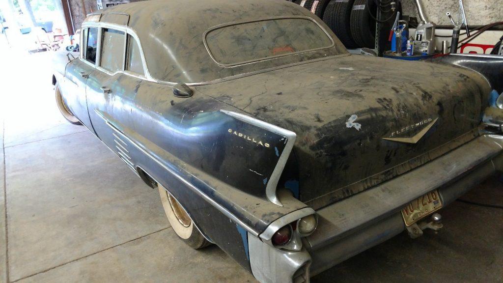 no rust 1958 Cadillac Fleetwood limousine project