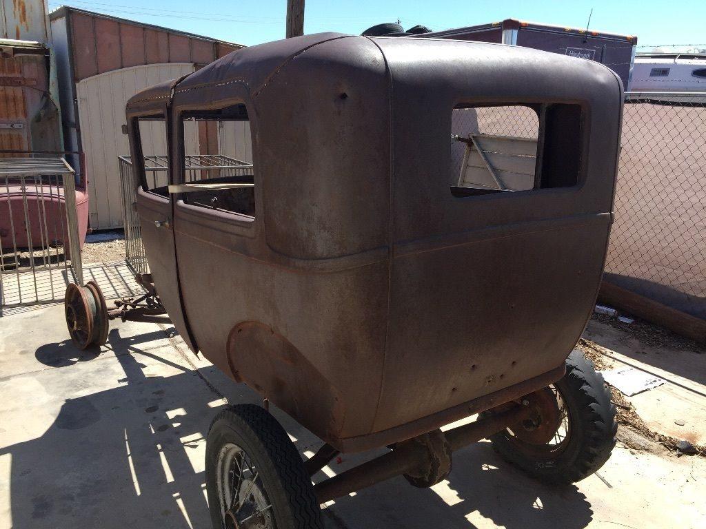 surface rust 1929 Ford Model A 2 door project