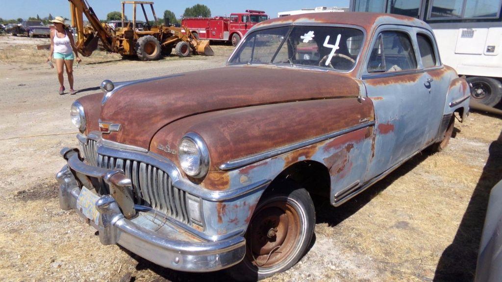 surface rust 1949 Desoto Custom CLUB Coupe project