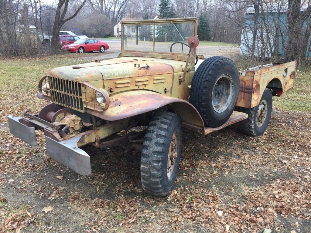 almost no rust 1945 Dodge WC 52 Weapons Carrier project