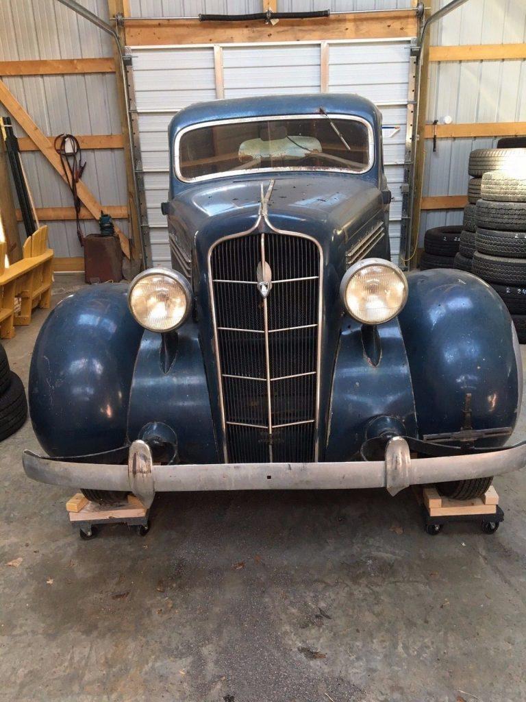 barn find 1935 Plymouth project with working engine