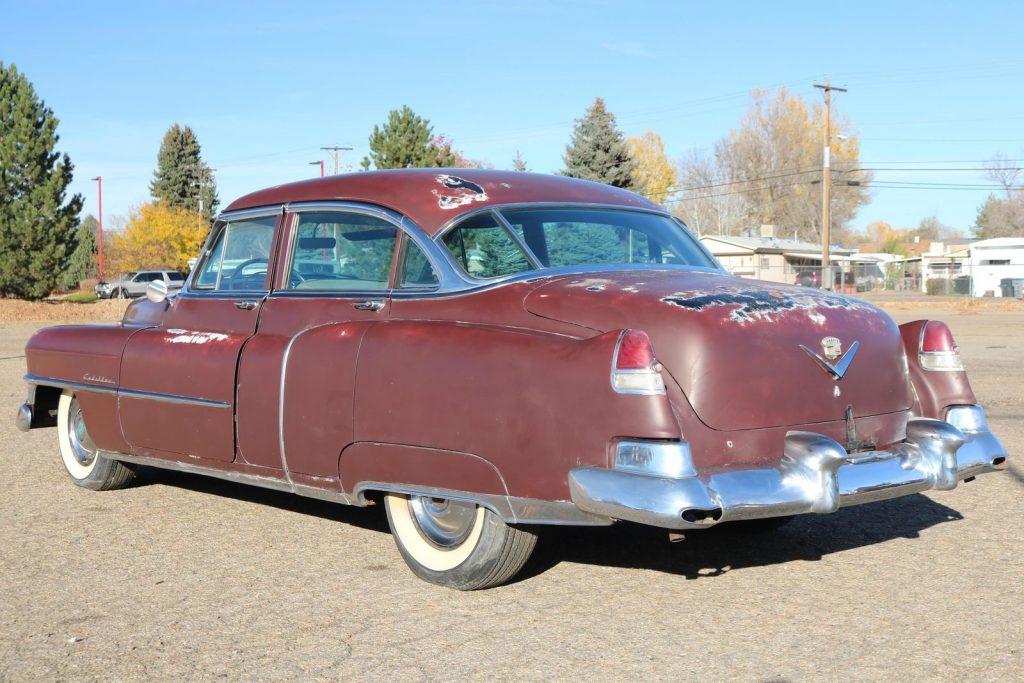 barn find after 20 yrs 1952 Cadillac Series 62 sedan rust free project