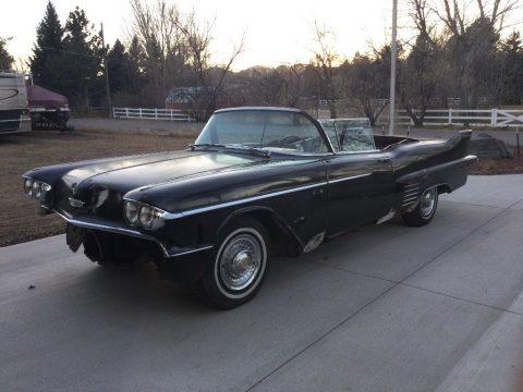 solid 1958 Cadillac Series 62 Convertible project for sale