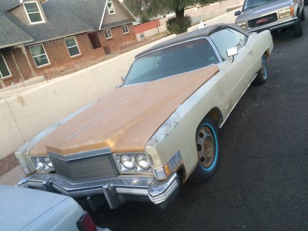 needs some work 1974 Cadillac Eldorado convertible project