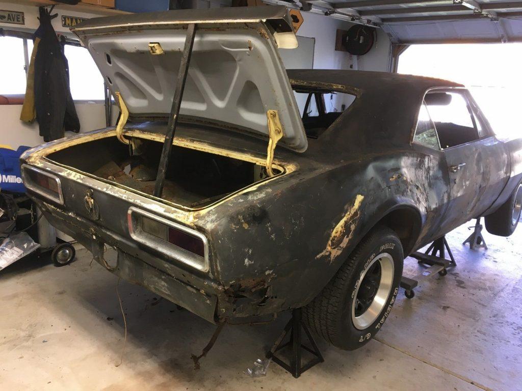 needs total resto 1967 Chevrolet Camaro base project