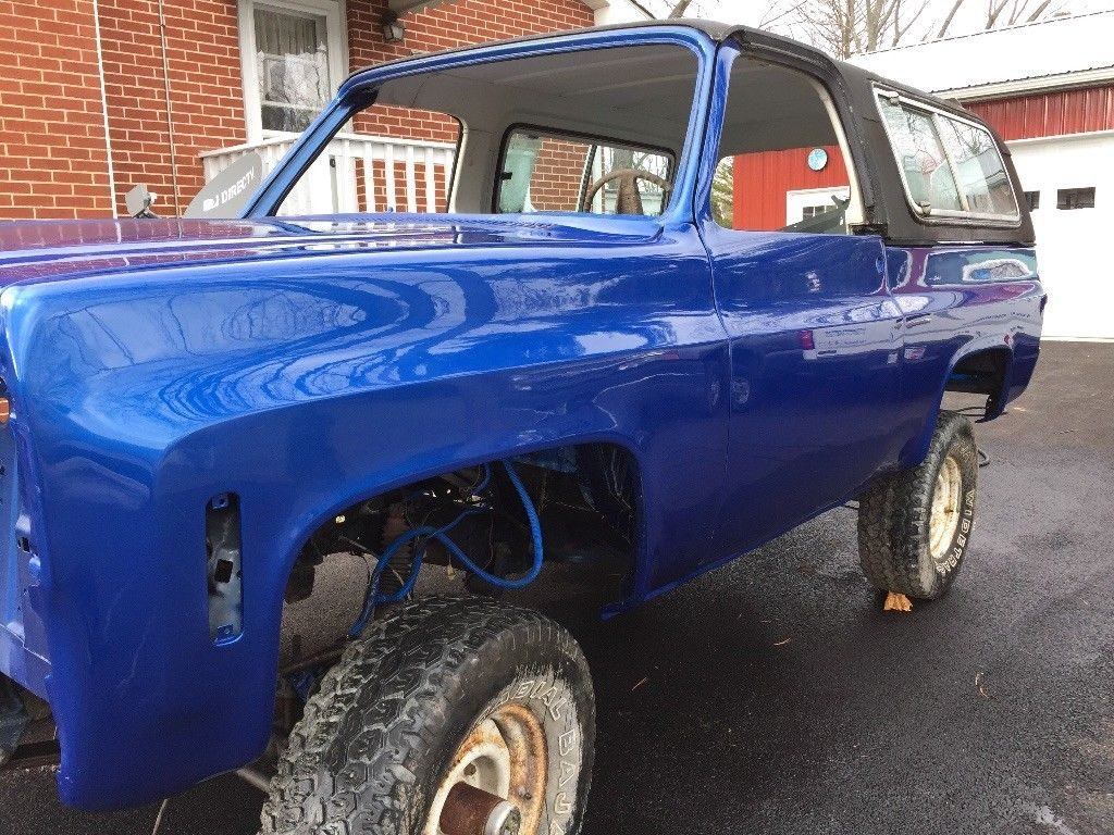 ready to be completed 1973 Chevrolet Blazer offroad project