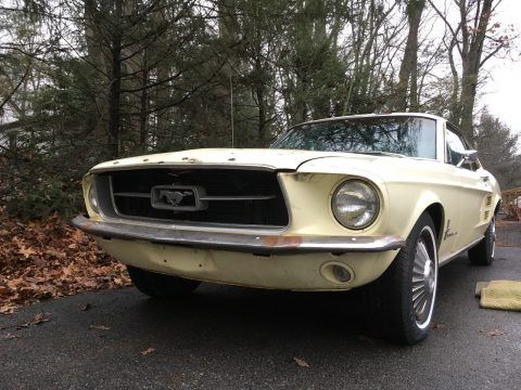 solid 1967 Ford Mustang coupe project for sale