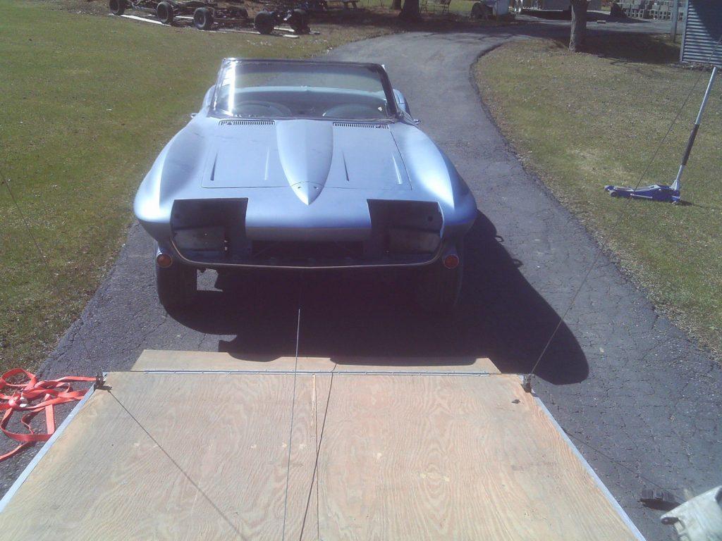 no engine 1964 Chevrolet Corvette project