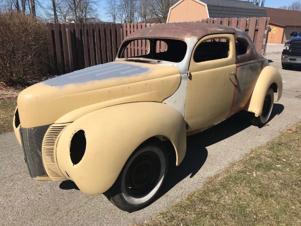 chopped 1940 Ford Coupe Deluxe project