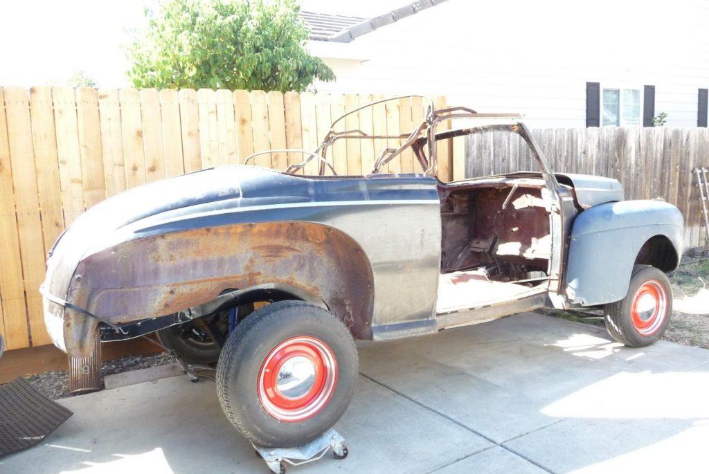 solid 1941 Ford Convertible deluxe project
