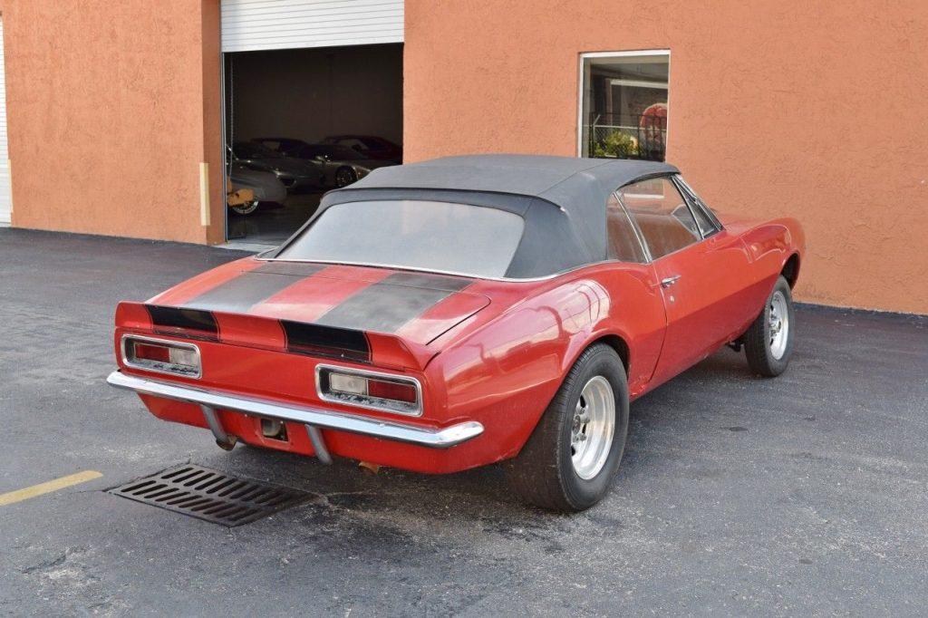 missing engine 1967 Chevrolet Camaro SS convertible project