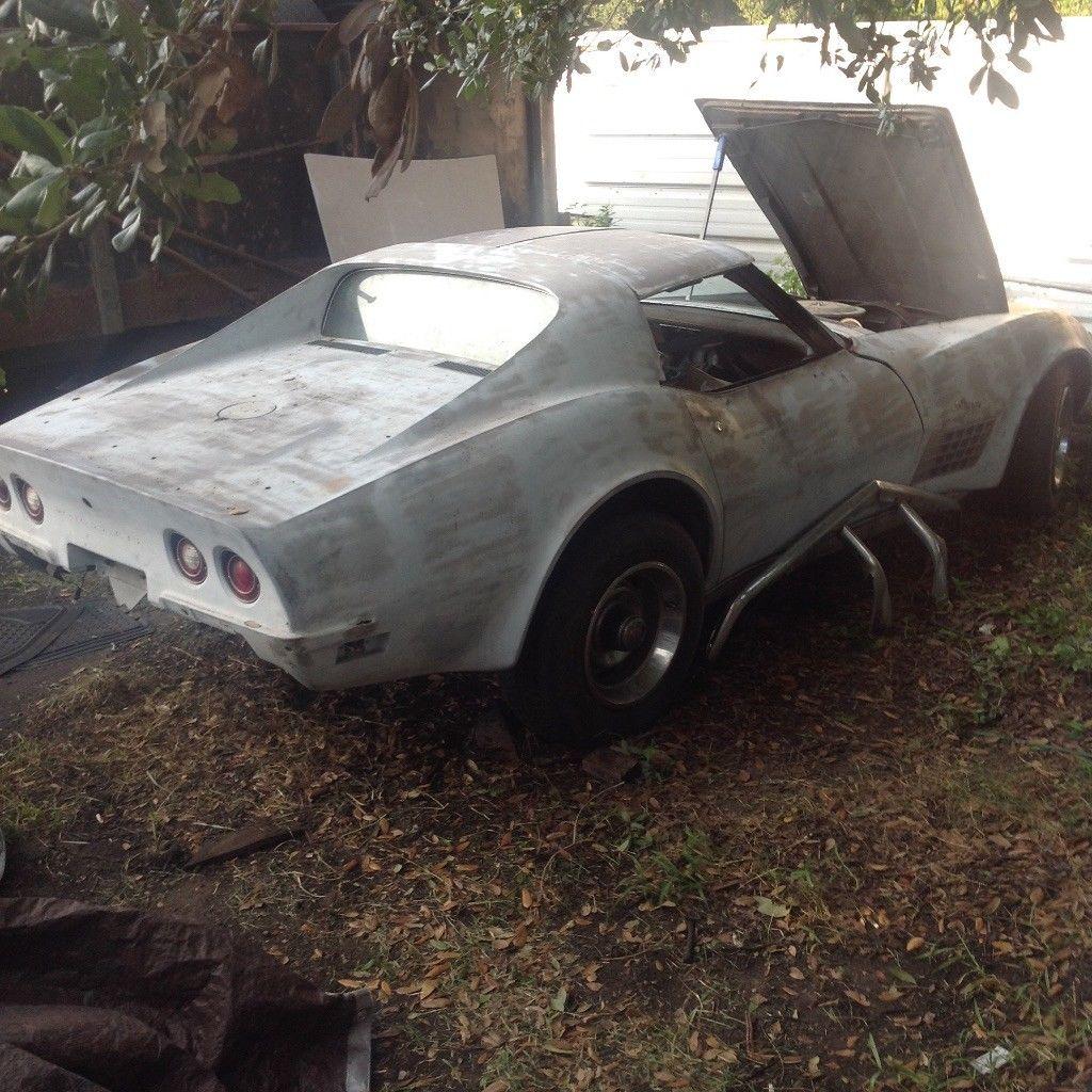 partially restored 1971 Chevrolet Corvette project