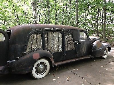 rare 1938 Cadillac AJ Miller Lasalle Art Carved Hearse project