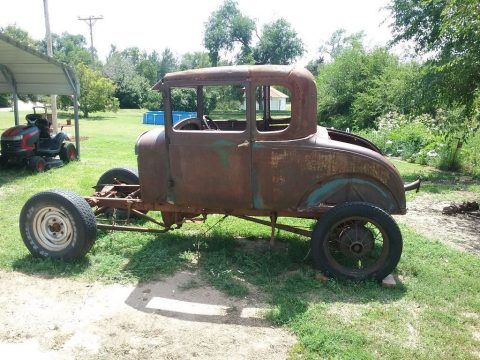 conversion coupe 1929 Ford Model A hot rod project for sale