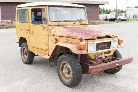 solid 1982 Toyota Land Cruiser BJ42 project for sale