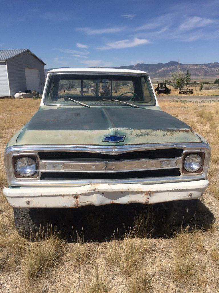 some rust 1969 Chevrolet C 10 Short Bed project