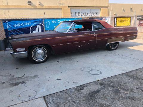 solid 1967 Cadillac DeVille Convertible project for sale