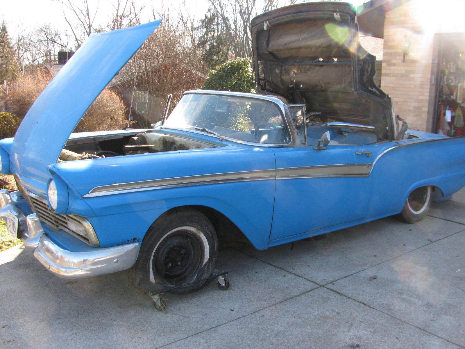 a blast from the past 1957 Ford Fairlane 500 Convertible project