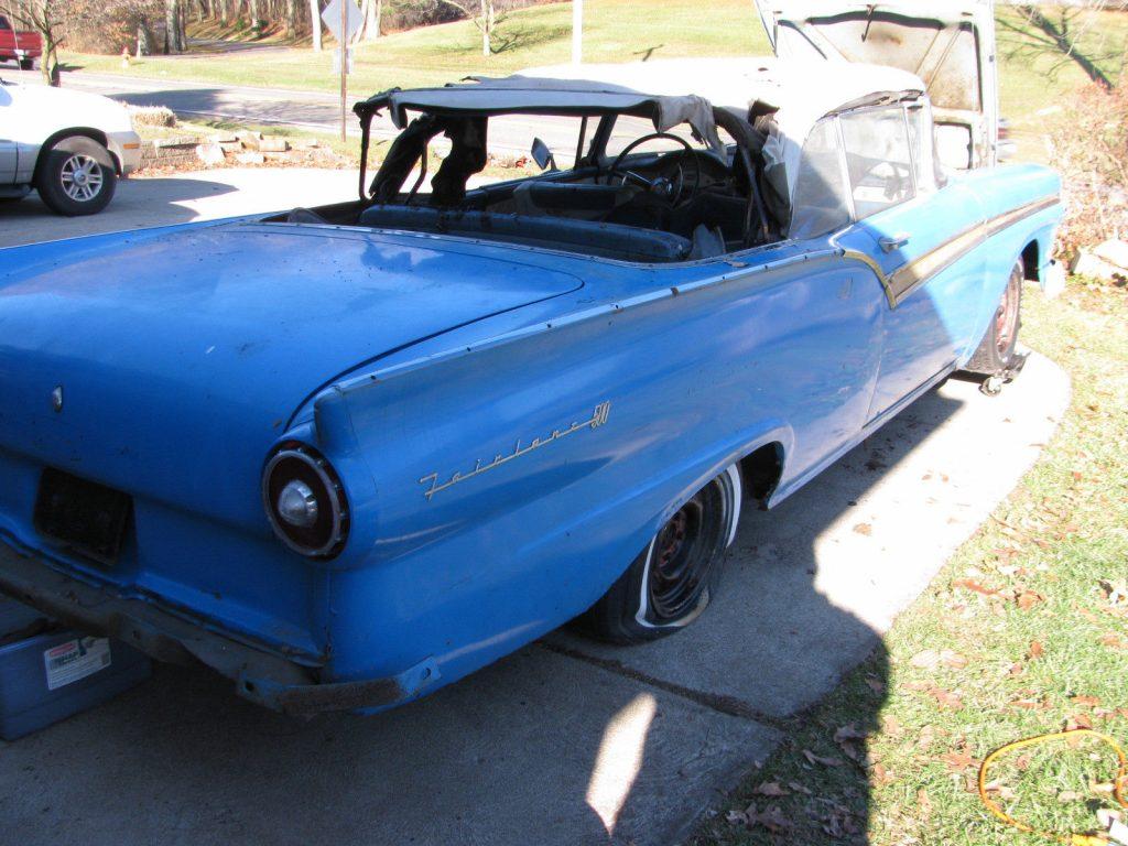 a blast from the past 1957 Ford Fairlane 500 Convertible project