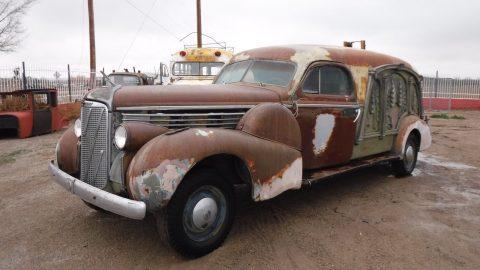 barn find 1938 Cadillac Lasalle S &amp; S Hearse rare project for sale