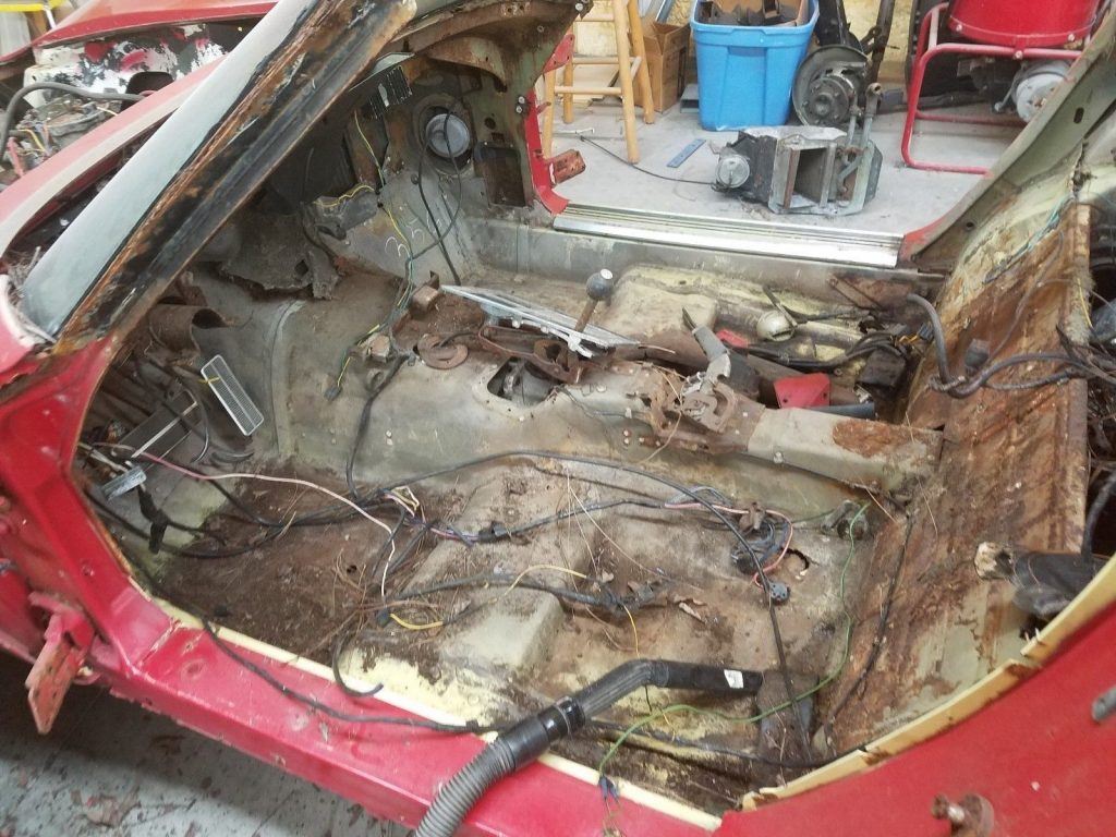 no interior 1968 Chevrolet Corvette project