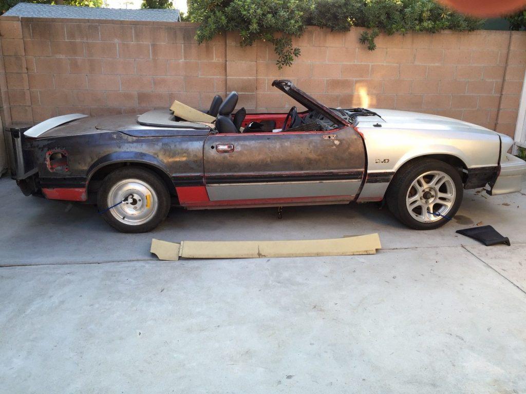 solid 1988 Ford Mustang ASC McLaren project