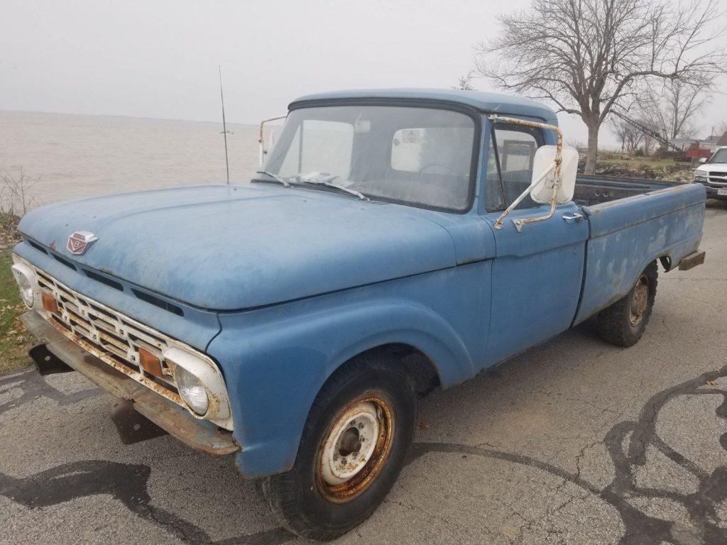 solid barn find 1966 Ford F 250 Custom pickup project