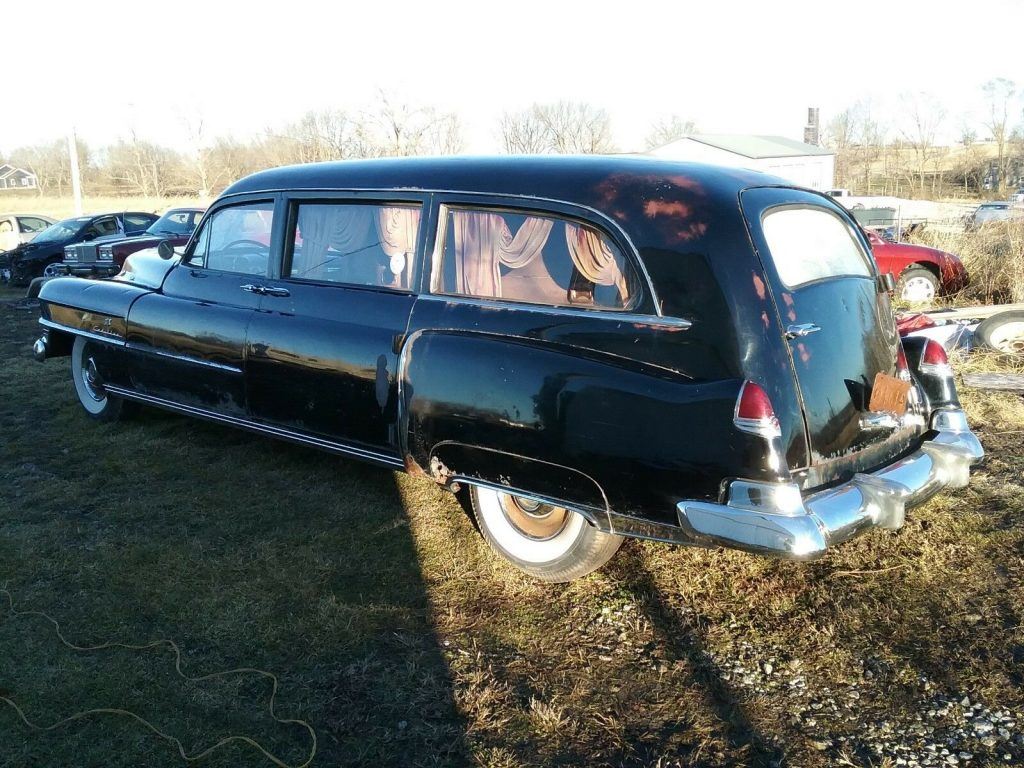 low miles 1950 Cadillac Commercial Chassis hearse project