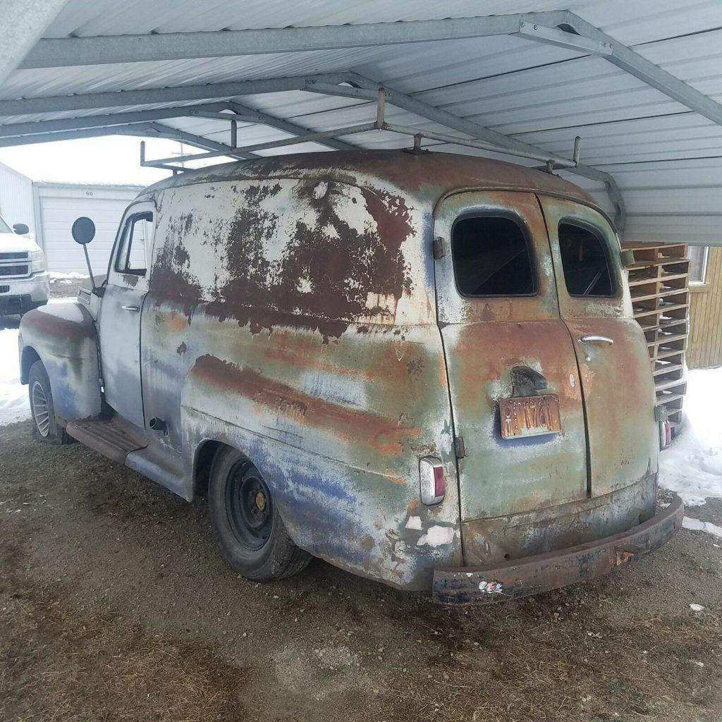 Mercury engine 1948 Ford F1 panel truck project