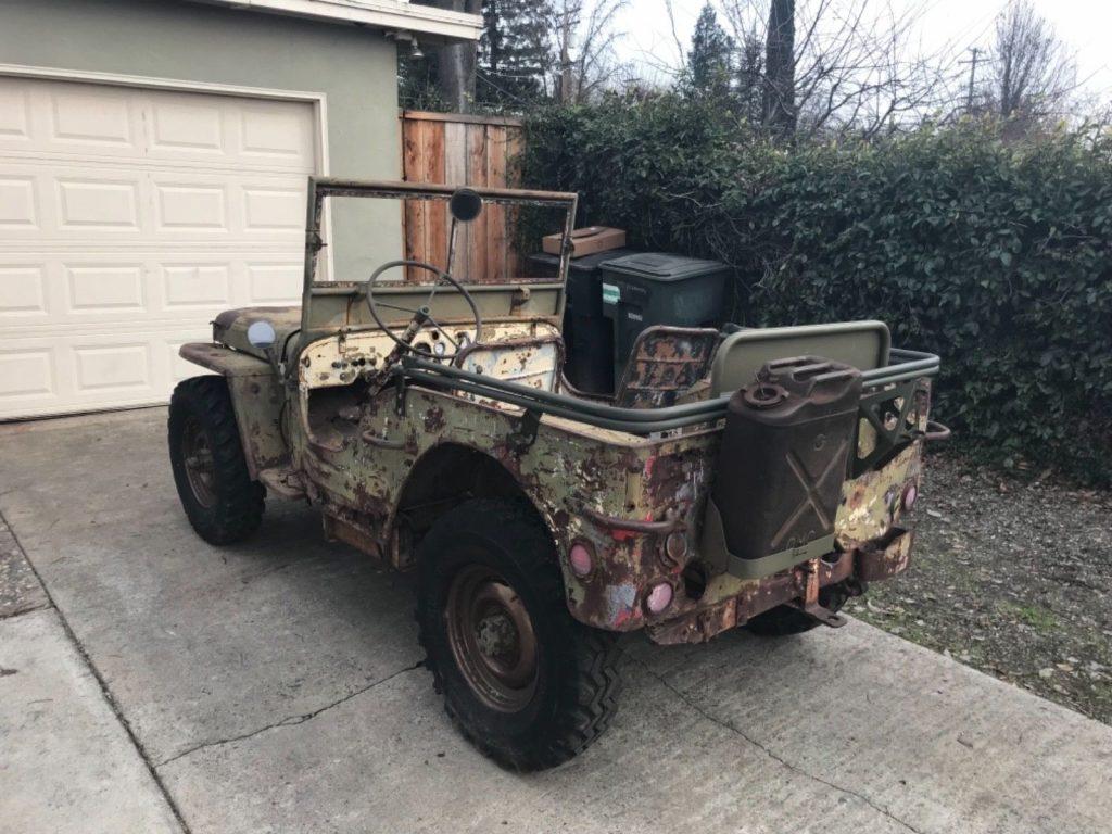 needs restoration 1943 Ford GPW Army Jeep project