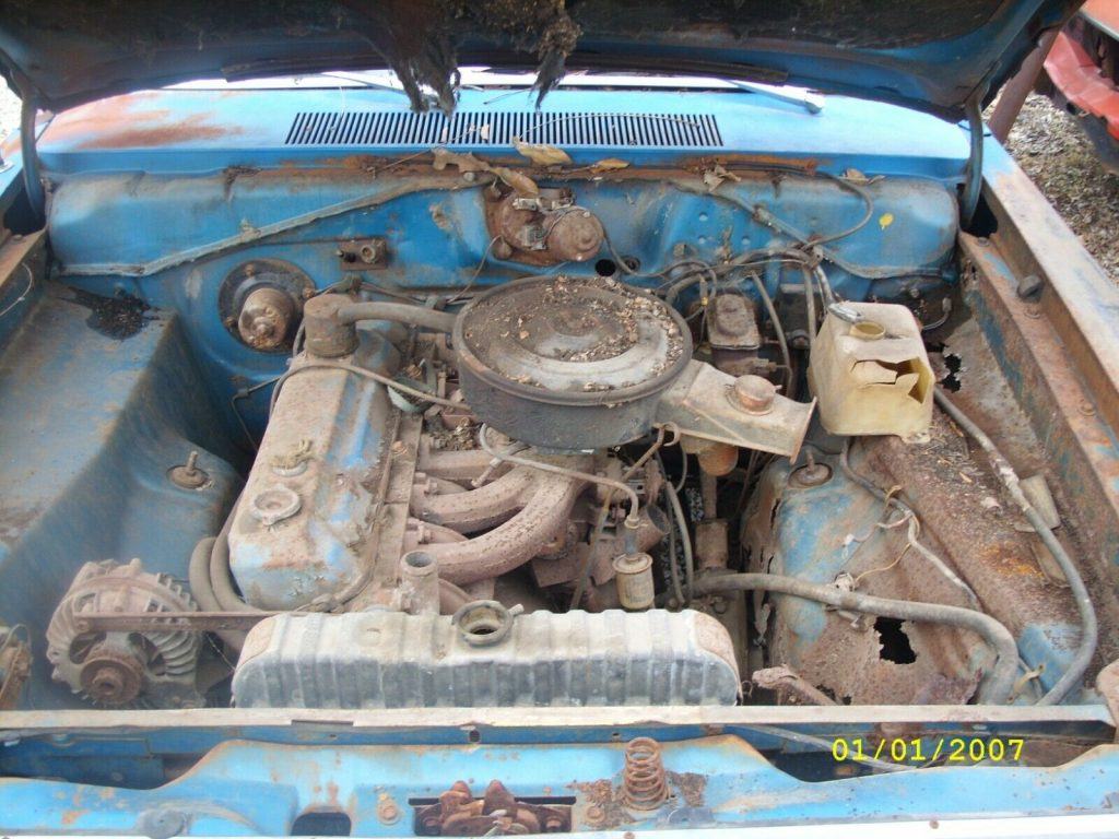 missing transmission 1970 Plymouth Duster project