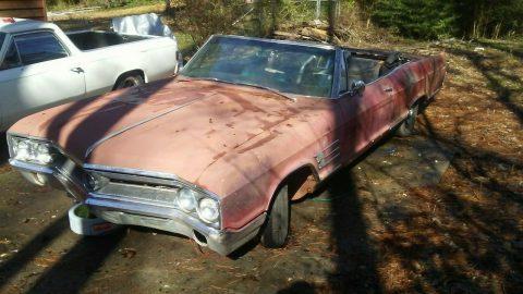 solid 1965 Buuick Wildcat Convertible project for sale