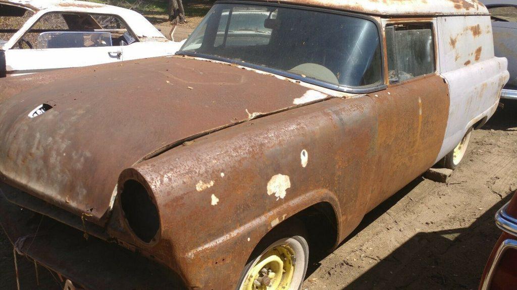 surface rust 1956 Ford Sedan Delivery project