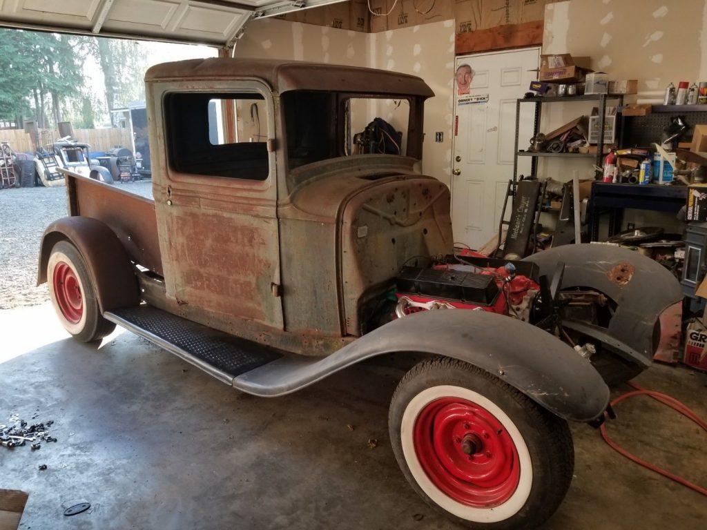 solid 1934 Ford Pickup hot rod project